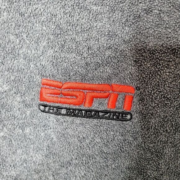Vintage ESPN Magazine Fleece Pullover Quarter Zip Sweater Size XL - Picture 4 of 8